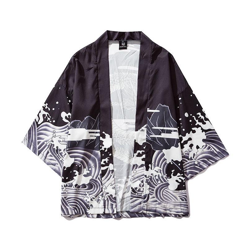 Demon Slayer Haori - Yukata Male Chinese Dragon Costume Clothing