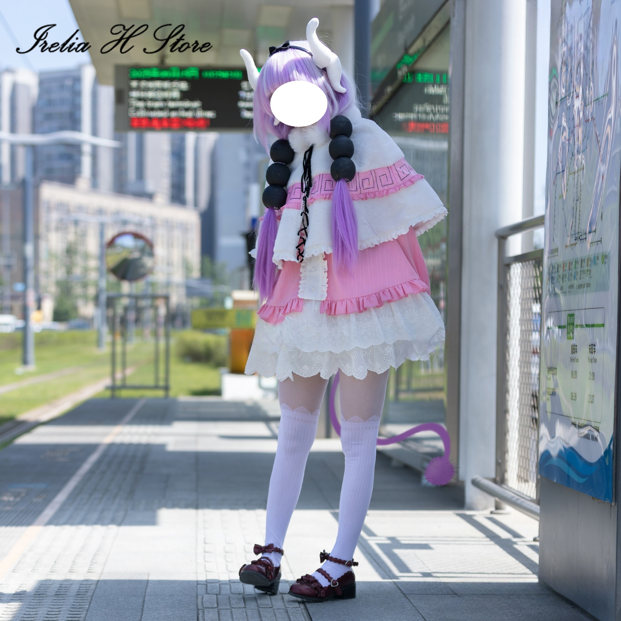 Anime Cosplay Maid - Irelia H Anime Kanna Kamui Miss