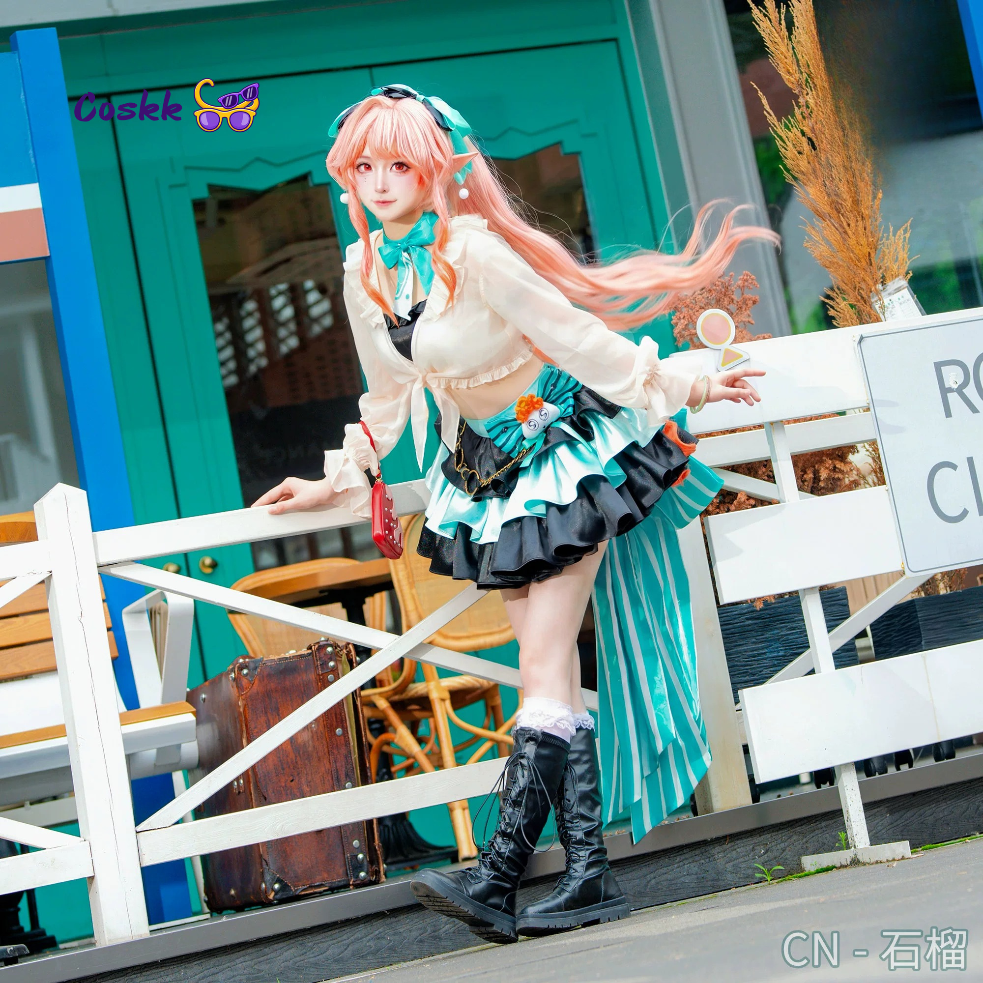 Anime Cosplay Outfit Girl - Handmade Cos Outfit: Arknights Haruka Spring