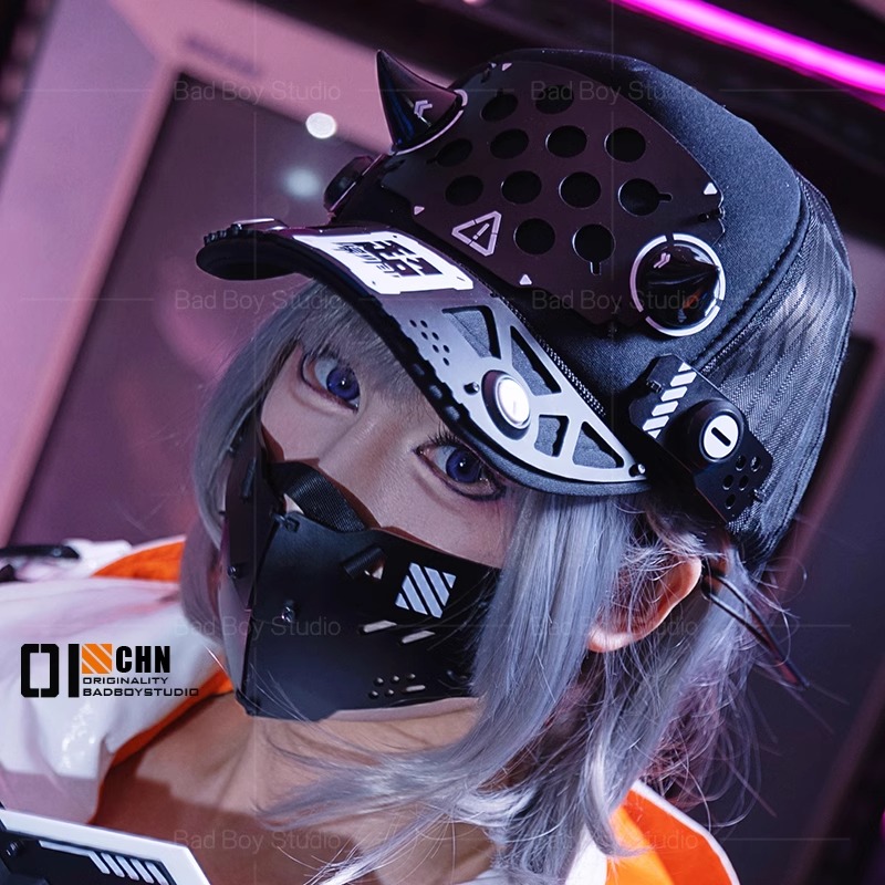 Anime Cosplay Characters - 2025 Game Cyberpunk Cosplay Mask Accessories