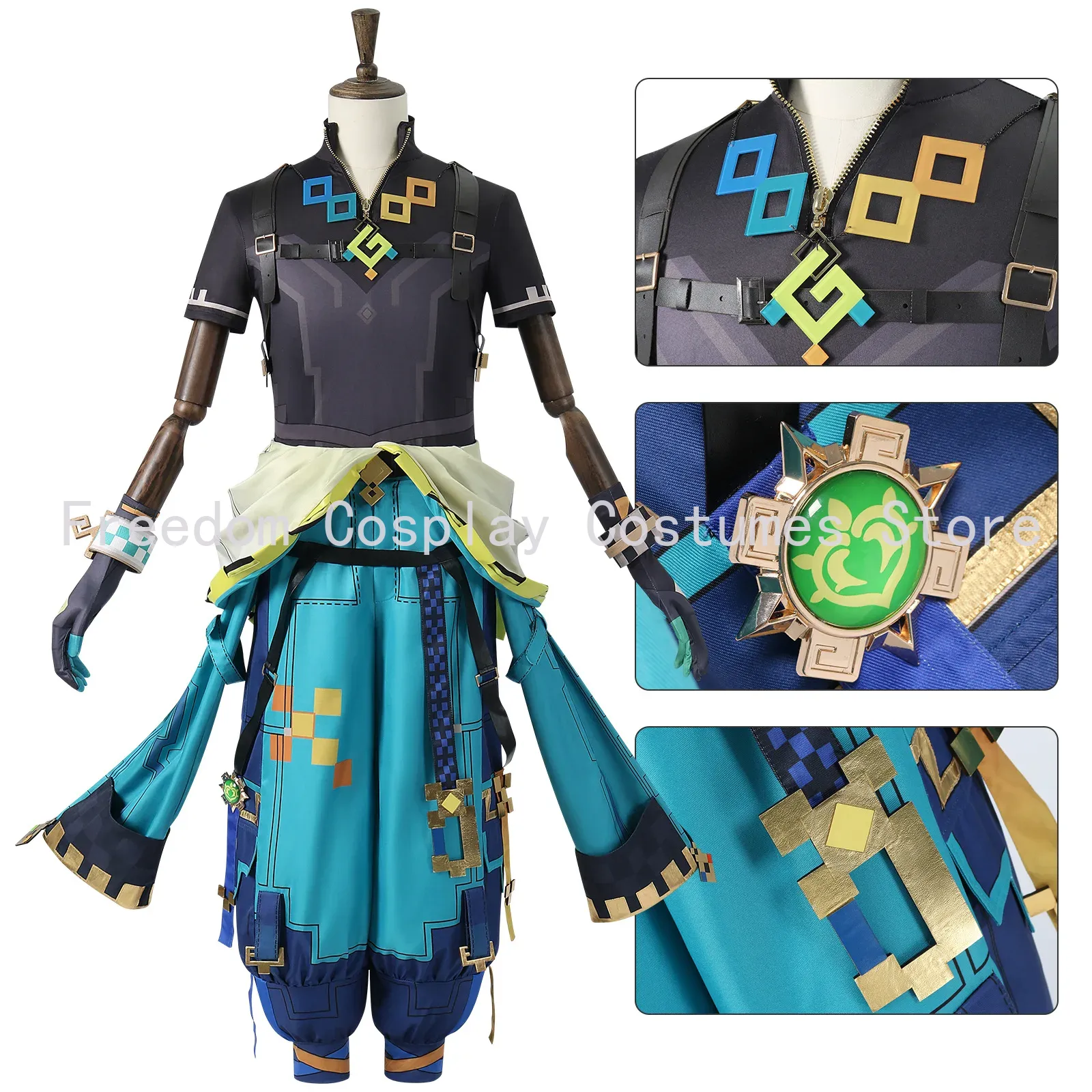 Game Genshin Impact Kinich Cos - Anime Cosplay Wigs recensie en prijs