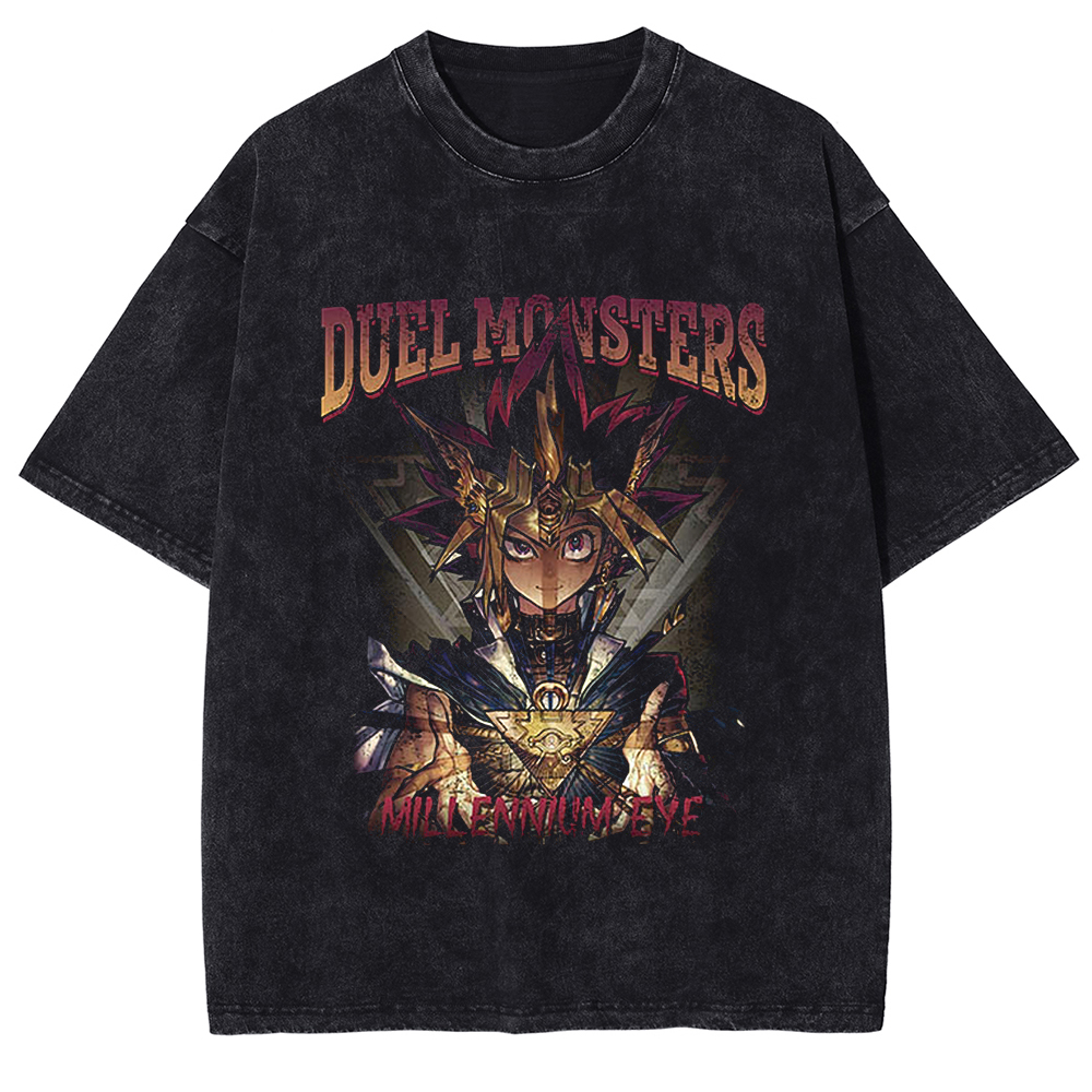 Vintage Washed T-shirt Men Yug - Anime Cosplay Easy recensie en prijs