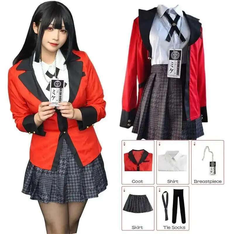 Anime Kakegurui Jabami Yumeko  - Anime Cosplay Outfit Girl recensie en prijs