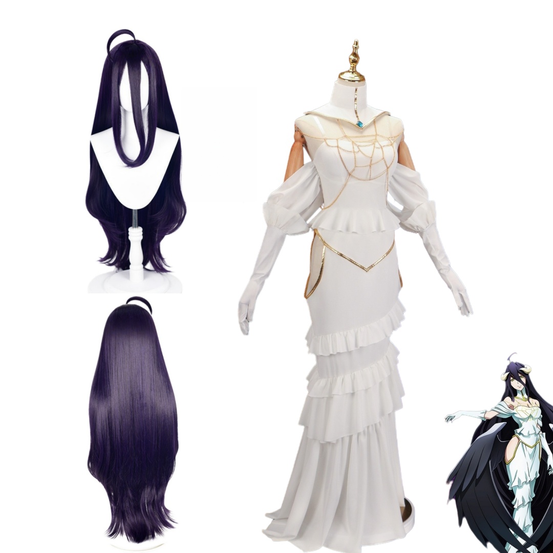 Overlord Arubedo Pure-White De - Anime Cosplay Wigs recensie en prijs