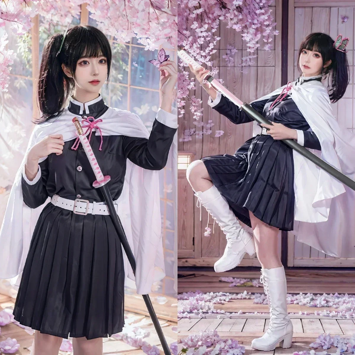 Tsuyuri Kanao Cosplay Kostuum  - Demon Slayer Haori recensie en prijs
