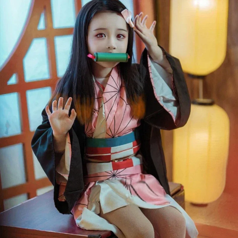 Anime Kamado Nezuko Cosplay Co - Demon Slayer Haori recensie en prijs