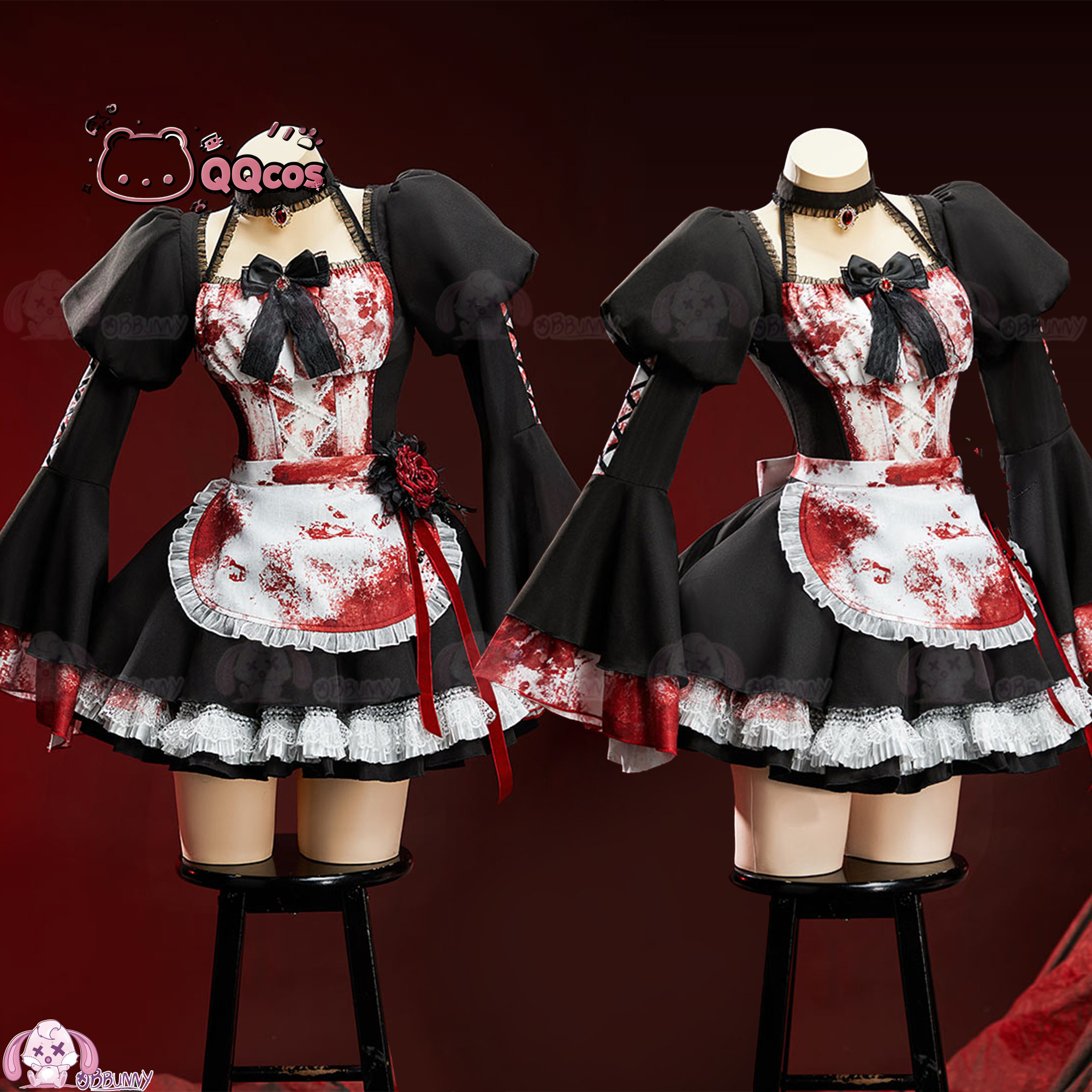 QQcos Game Cosplay Series:Goth - Anime Cosplay Maid recensie en prijs