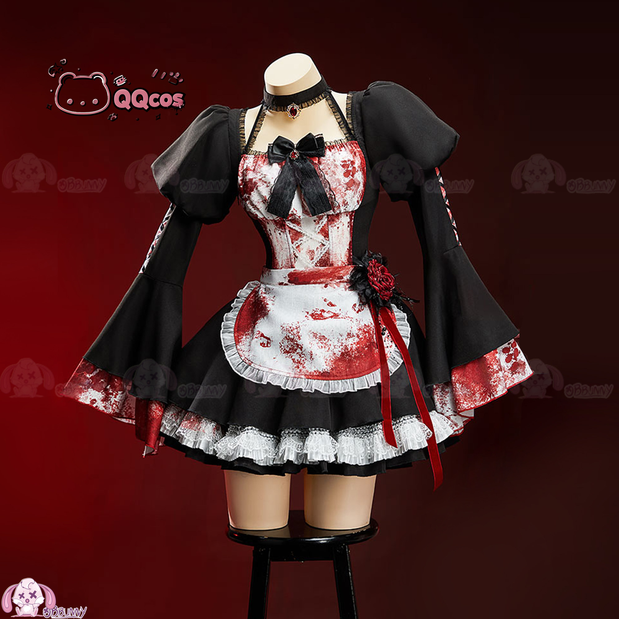 QQcos Game Cosplay Series:Goth - Anime Cosplay Maid recensie en prijs