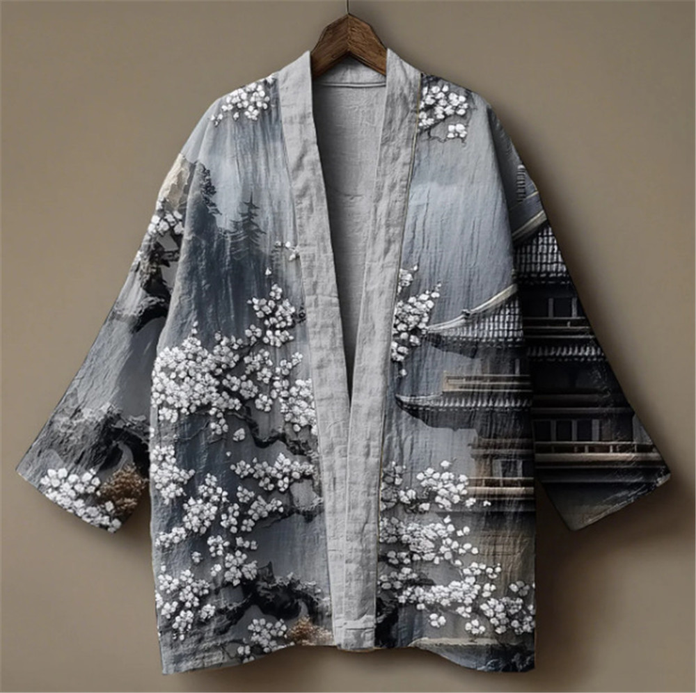 Japanese Crane Print Kimono fo - Demon Slayer Haori recensie en prijs